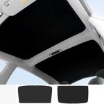 TOPABYTE Roof Sunshade for Tesla Model 3 2021-2023, Glass Sunroof Shade Window Insulation UV & Heat Protection, Upgraded Double-Layer Sun Shade Roof Ice Crystal Black (Produced from US/DE)