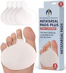 Dr. Frederick's Original Metatarsal Pads Plus - 4pcs - Forefoot Pain Relief - Ball of Foot Pads - Foot Pain Relief Cushion - for Women & Men