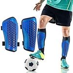 Radsocken 1 Pair Football Shin Guards Set, Unisex Anti-slip Sock Sleeve Soccer Shin Guards Sleeves Shin Pad Sleeves for Football Running Training Beginner for Men Women Adult