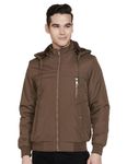 Qube By Fort Collins Men's Parka Coat (BC680AZ_Coffee