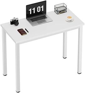 Need 31.5 inch Computer Desk Writing Desk Side Table Office Desk Computer Table, with BIFMA Certification, White, AC3DW-8040-CA