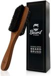 Premium Double-Sided Cherrywood Long Beard Brush with Boar Bristles and Nylon Blend For The Ultimate Beard Grooming Experience. This Also Features A Premium Gift Box Makling It A Great Gift Idea!