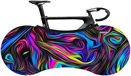 RIVERHIKER Stretchy Bike Wheel Cover, Anti-dust High Elastic Outdoor Indoor Washable Bicycle Protection Storage Bag (Multicolor)