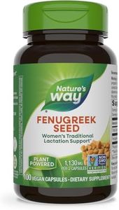 Nature's Way Fenugreek Seed, Traditional Lactation/Breastfeeding Support*, Non-GMO Project Verified, Vegan, 100 Capsules (Packaging May Vary)