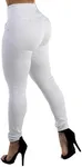 Moda Xpress Womens Juniors White Levantacola High Waisted Skinny Jeans 10642H