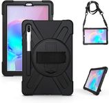 More Fit MoreFit Hybrid Armor Back Cover Case with Kickstand Wheel Pattern for Samsung Galaxy Tab S6 10.5 2019 SM-T860 / T865 / T867