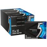 5 Gum, Peppermint Cobalt, Chewing Gum, Singles, 10 Packs, 15 Sticks Per Pack, Box