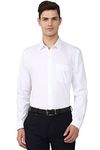 Peter England Jeans Men's Solid Slim Fit Shirt (PESFMSLB075309_White 40)