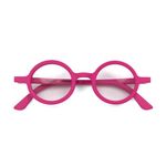 LONDON MOLE Eyewear | Moley Reading Glasses | Round Glasses | Cool Readers | Stylish Reading Glasses | Men's Women's Unisex | Spring Hinges | Pink | + 1.5 magnification