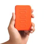 Ambrane 10000mAh Rugged, Slim & Compact Powerbank, 22.5W Fast Charging, USB & Type C Output, Power Delivery, Quick Charge for iPhone, Android & Other Devices (Force 10k, Orange)