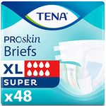 Tena Incontinence Briefs, Uni-Sex Fit, Super Absorbency, Xlarge 48 count