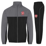 Arsenal FC Official Football Gift Boys Tracksuit Set Grey 12-13 Years XLB