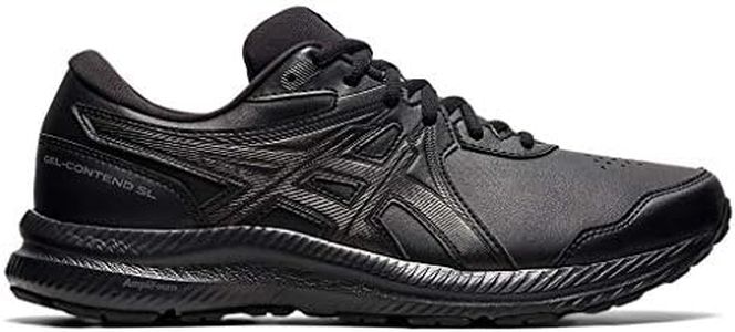 ASICS Men's Gel-Contend SL Walking Shoes, 11M, Black/Black