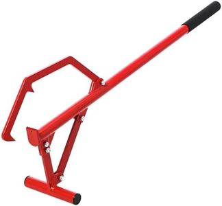 GarveeLife 51 Inch Timberjack, Adjustable Log Lifter, Heavy Duty Steel Log Roller Cant Hook Tool with 11 Inch Non-Slip Grip Handle, Logging Tool for Rolling and Raising Up The Logs, Red