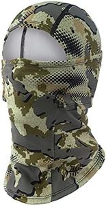 BASSDASH Winter Balaclava Fleece Ski Mask Ninja Hood Neck Warmer Fishing Hunting, Open Terrain, One Size