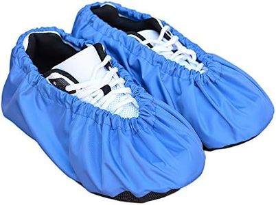 MyShoeCovers Premium Reusable Shoe and Boot Covers for Contractors - 1 Pair, Non-Slip, Blue, Large