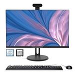 24' All-in-One Computers Intel i7 Quad-Core (Up to 3GHz) All-in-one Desktop PC with 270° Adjustable Detachable Camera 8G RAM 512G SSD IPS HD Display Dual Band WiFi BT 4.2(Black)