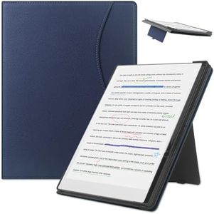 KuRoKo Stand Case for Remarkable Paper Pro Color Tablet Case 11.8” 2024 Released Folios Cover with Card Pocket and Auto Sleep/Wake & Pen Holder Compatible with Remarkable Paper Pro (Navy)
