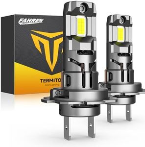 FAHREN 𝟐𝟎𝟐𝟓 𝐋𝐚𝐭𝐞𝐬𝐭 H7 LED Bulbs, 𝟕𝟎,𝟎𝟎𝟎𝐋𝐌 𝟏𝟑𝐗 Ultra Bright H7 Fog Bulbs, Real 1:1 Mini Size, No Adapter Needed, CANBUS Error Free, 6500K White, 85,000+ Longer Lifespan, Pack of 2