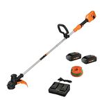 Worx WG183 40V 13" Cordless String Trimmer, Black and Orange