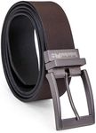 Timberland PRO mens 38mm Harness Roller Reversible Leather Belt, Brown/Black, 38