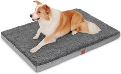 Dog Bed for Large Dogs - Big Orthopedic Dog Bed with Removable Washable Cover, Egg Crate Foam Pet Bed Mat, Non-Slip Bottom Kennel Mattress for Extra Large, Large,Medium,Small Dogs(36''x27, Grey