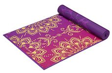 Gaiam Yoga Mat Premium Print Reversible Extra Thick Non Slip Exercise & Fitness Mat for All Types of Pilates & Floor Workouts, Royal Bouquet, 68"L x 24"W x 6mm Thick