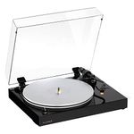 Fluance RT85N Reference High Fidelity Vinyl Turntable Record Player with Nagaoka MP-110 Cartridge, Acrylic Platter, Speed Control Motor High Mass MDF Wood Plinth Vibration Isolation Feet - Piano Black