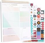 To Do List Notepad, 104 Pages 8.3 * 11'' Undated Daily Planner Notepad To Do List Notebook with Task Checklist Home Office School Supplies, Colorful Block