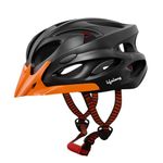 Lifelong Adjustable Cycling Helmet with Detachable Visor| Adjustable Light Weight Mountain Bike Cycle Helmet with Padding for Kids| Racing Helmet for Kids, Small, Orange/Black