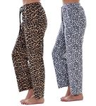 KL763-XL - Ladies Animal Skin 2 Pack Lounge Pants - Extra Large