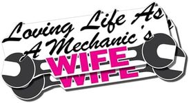 2 Pack - Car Guy Decals | Vinyl Decal/Sticker Graphic, Cursive/Script for Car and Truck Window Livery Accessory (Loving Life As A Mechanic Wife)