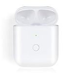 Charging Case Replacement Compatible with Air Pods Gen 1 2, Charger Case with Bluetooth Pairing Button, Support Wired & Wireless Charging, White