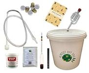 Almost Off Grid Premium Mead Kit with Mead Making Journal and Recipes Complete Starter Kit, Makes 6 Bottles 4.5L Homebrew Set