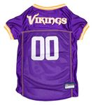 NFL Minnesota Vikings Dog Jersey, Size: X-Large. Best Football Jersey Costume for Dogs & Cats. Licensed Jersey Shirt