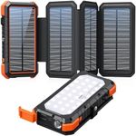 BLAVOR Solar Power Bank with 4 Fold