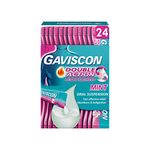 Gaviscon Double Action Sachets, Mint, 24 X 10ml, Heartburn Relief, Acid Reflux, Indigestion Liquid Gerd, Gastro Resistant, Gets To Work Instantly, Lasts 2X Longer, Antacids, Digestion and Nausea