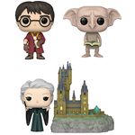 Funko POP! Movies: Harry Potter The Chamber of Secrets 20th Anniv Set - 3 Set: Harry Potter with Potion Bottle, Dobby with Diary & Minerva McGonagall (Deluxe)