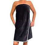 HOMELEVEL Towel Wrap - For Women and Men - 100% Cotton Body Towelling with Hook and Loop Fastener - Shower Bath Gym Sauna