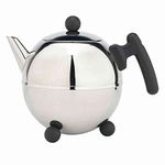 Teapot Bella Ronde with Handle and Feet in Black Volume: 1.5 l