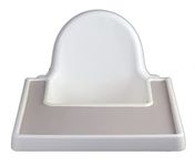 Toreel Silicone Placemat for IKEA Antilop Baby Highchair,BPA Free and Dishwasher Safe,Non-Slip Mat (Light Grey)