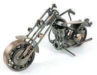 Transgood Motorcycle Model Handmade Collectible Creative Gifts for Home Décor Handmade Crafts,Bronze