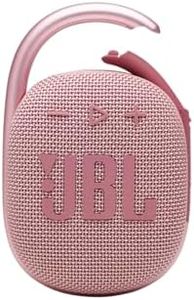 JBL Clip 4 - Portable Mini Bluetooth Speaker, Large Audio and Expressive Bass, Built-in Carabiner, Speaker for Home, Outdoor and Travel - (Pink)