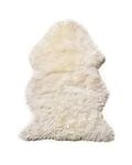 Natural Scandinavian Icelandic Sheepskin Rugs (Ivory White) 2 * 3 Ft - Living Room & Bedroom Fluffy Area Rug, Nursery Rug, Throw Rug, Stroller Cover, Pet Rug Bedside Mat (Peau de Mouton Véritable)