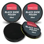 SOL 3pk Black Shoe Polish 150ml Black Leather Shoe Polish with Beeswax & Carnauba Wax for Lasting Shine Black Shoe Cream for Leather Black Leather Shoe Polish Black Boot Polish Shoe Polish Black