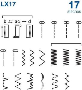 Brother LX17 Sewing Machine – Lightweight, 17 Stitch Options