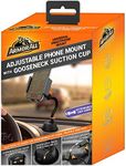 Armor All Adjustable Universal Smartphone Mount With Gooseneck Suction Cup, 360-Degree Adjustable Viewing Angle, Ideal For Hands-Free Calls/GPS Directions, Easy DIY Installation