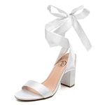 Trary White Heels, White Heels for 