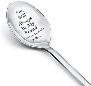 Funny Friendship Gifts for Women Friends Spoons Graduation Birthday Gifts for Besties Sisters BFF Best Friend You Will Always Be My Friend Engraved Tea Ice Cream Coffee Spoon