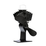 Ecofan 812EUXBX Heat Powered Wood Stove Fan, Black, Multilingual